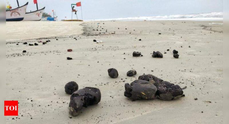 Goa beaches flooded with tarballs once again