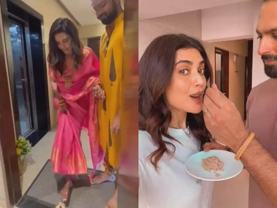 Karishma Tanna prepared a sweet dish for the ritual ‘Pehli Rasoi’, sharing videos as Varun’s husband Bangera gave him a meal. Watch