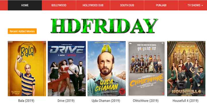 Hdfriday : Free Online Movies Download, Latest Bollywood Movies at Hdfriday Illegal Website￼