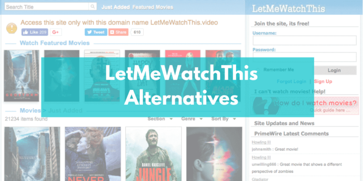 Watch Movies Online Free with Best Sites Like LetMeWatchThis