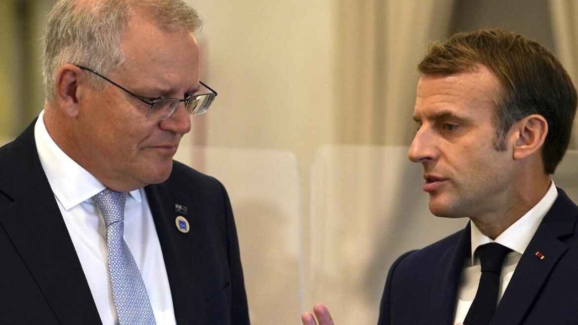 Emmanuel Macron accuses Scott Morrison of provoking ‘nuclear confrontation’ with China