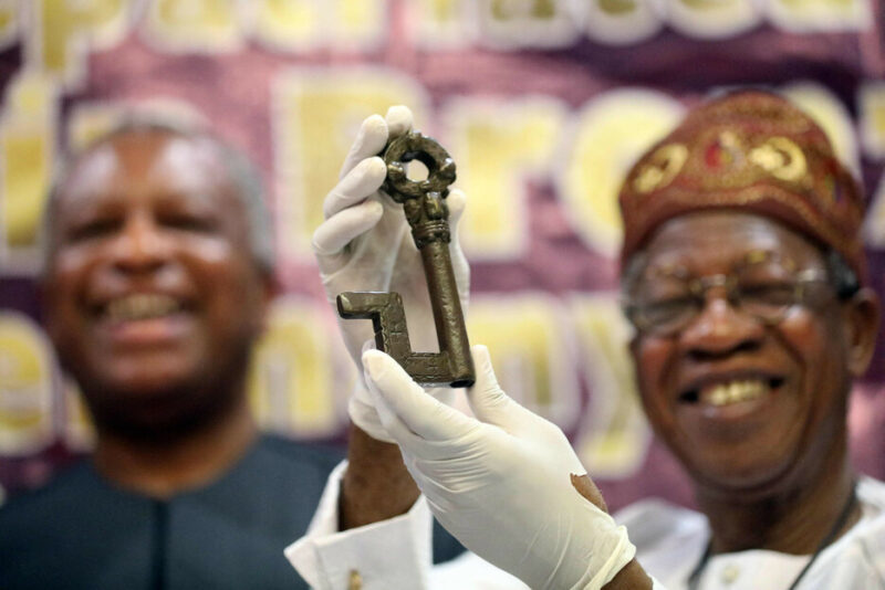 In Pics: Germany Returns Over 20 Artefacts Looted In 19th Century To Nigeria